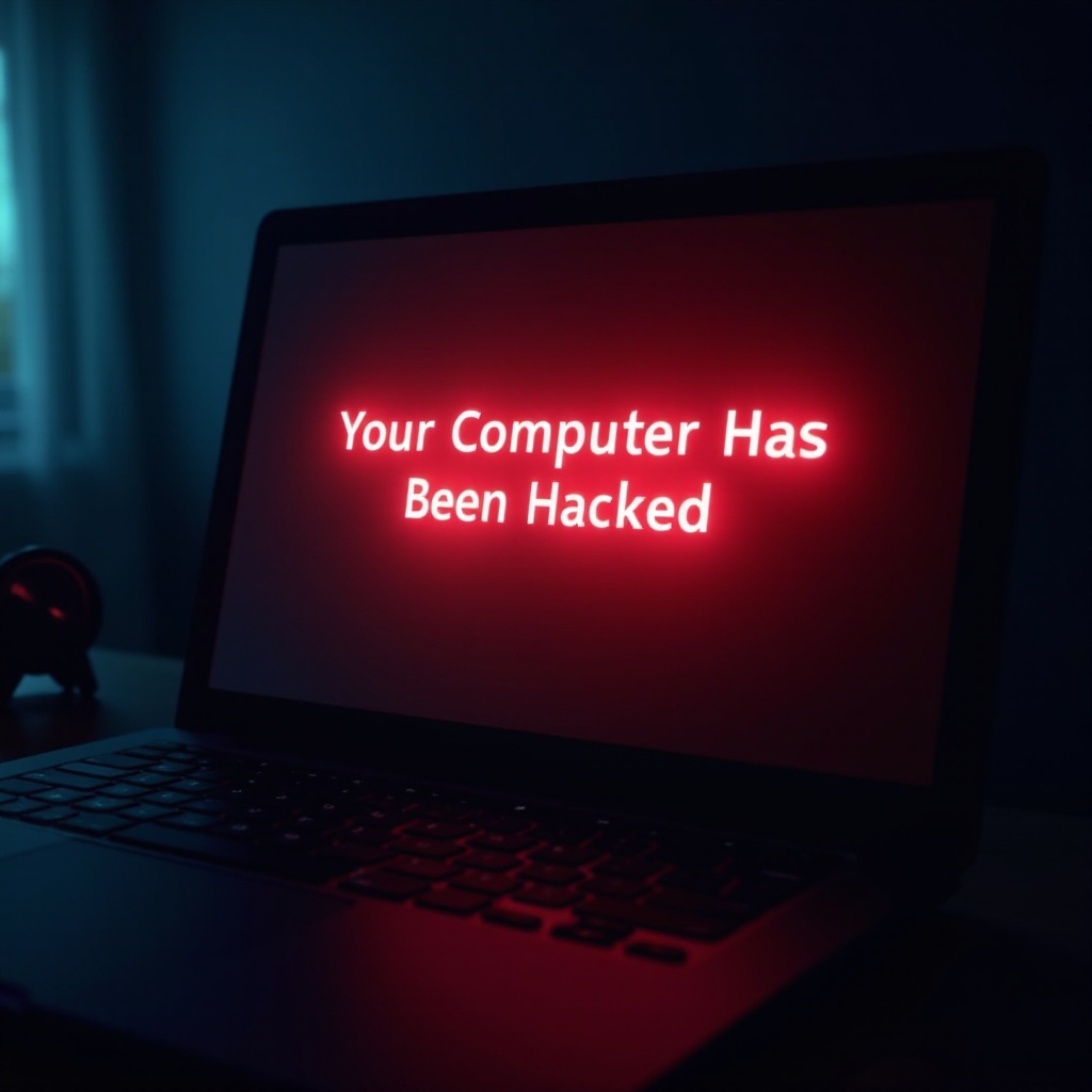 귀하의 컴퓨터가 해킹되었습니다 메시지
