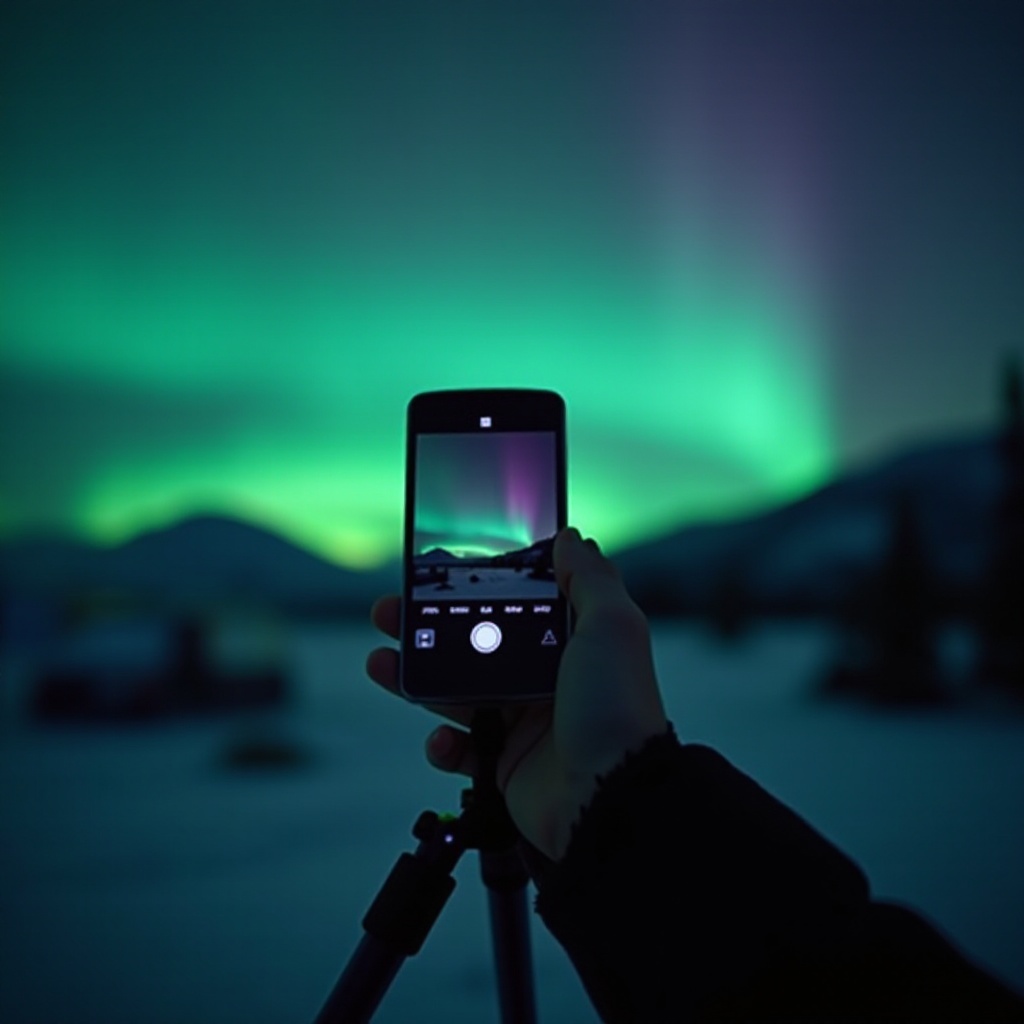 Samsung akıllı telefon ile kuzey ışıklarının fotoğraflarını nasıl çekilir