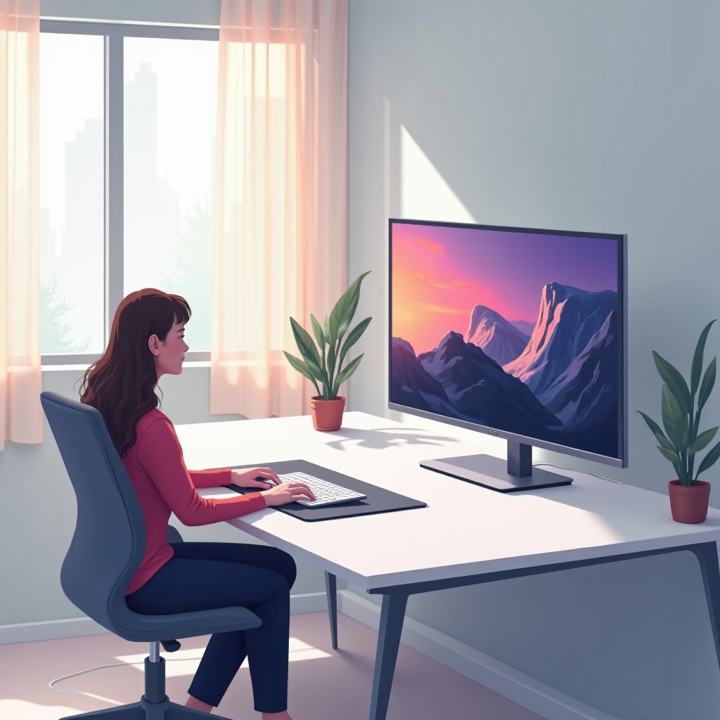 스마트 TV를 컴퓨터 모니터로 사용하기