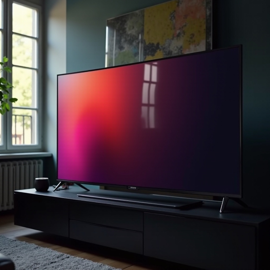 왜 내 TV에 검은 그림자가 있나요