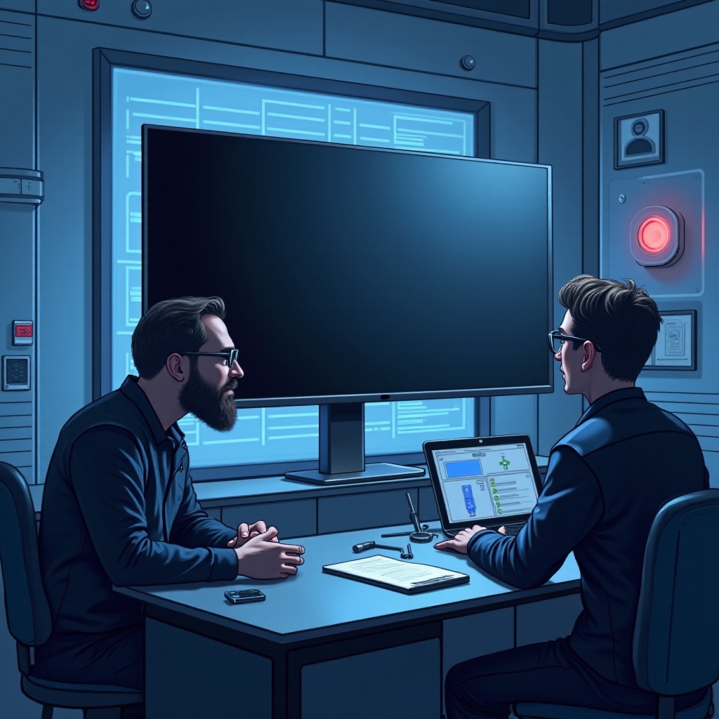 หน้าจอดำของจอมอนิเตอร์ซัมซุง