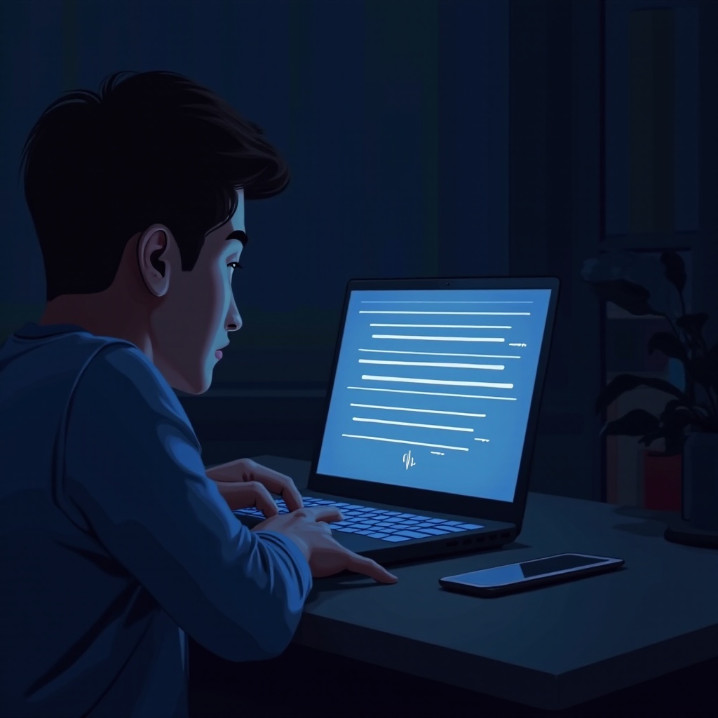 เส้นแนวนอนบนหน้าจอแล็ปท็อป