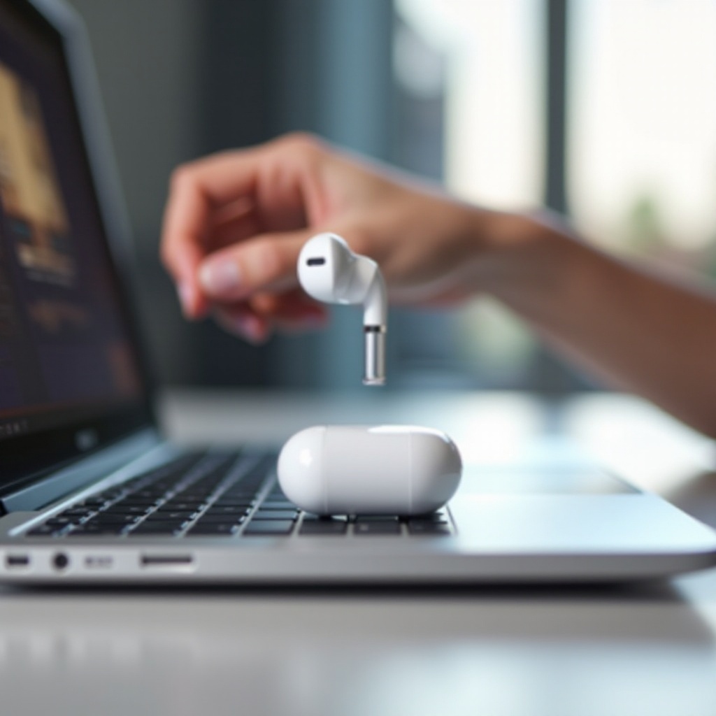 menghubungkan airpods ke laptop hp