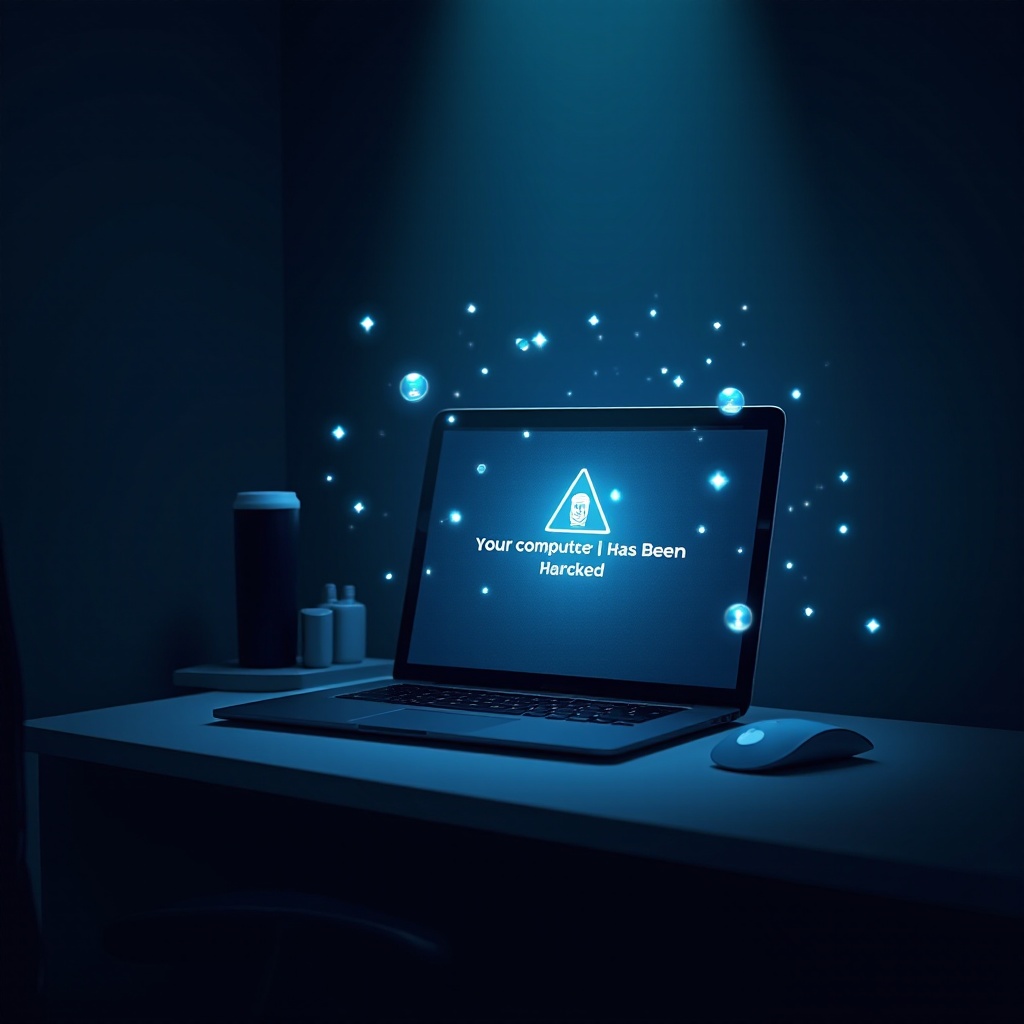pesan komputer Anda telah diretas