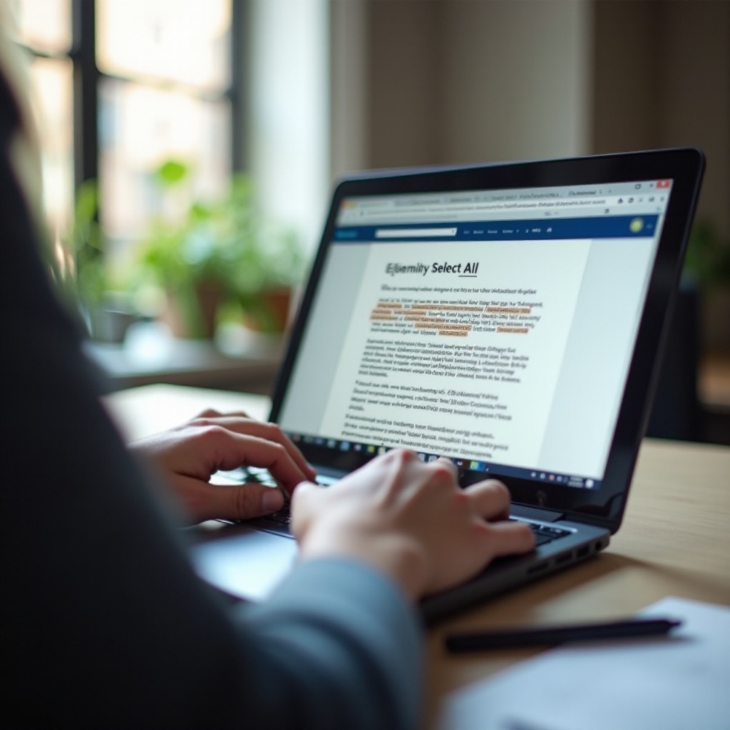 bir dizüstü bilgisayarda tümünü seçmek nasıl yapılır