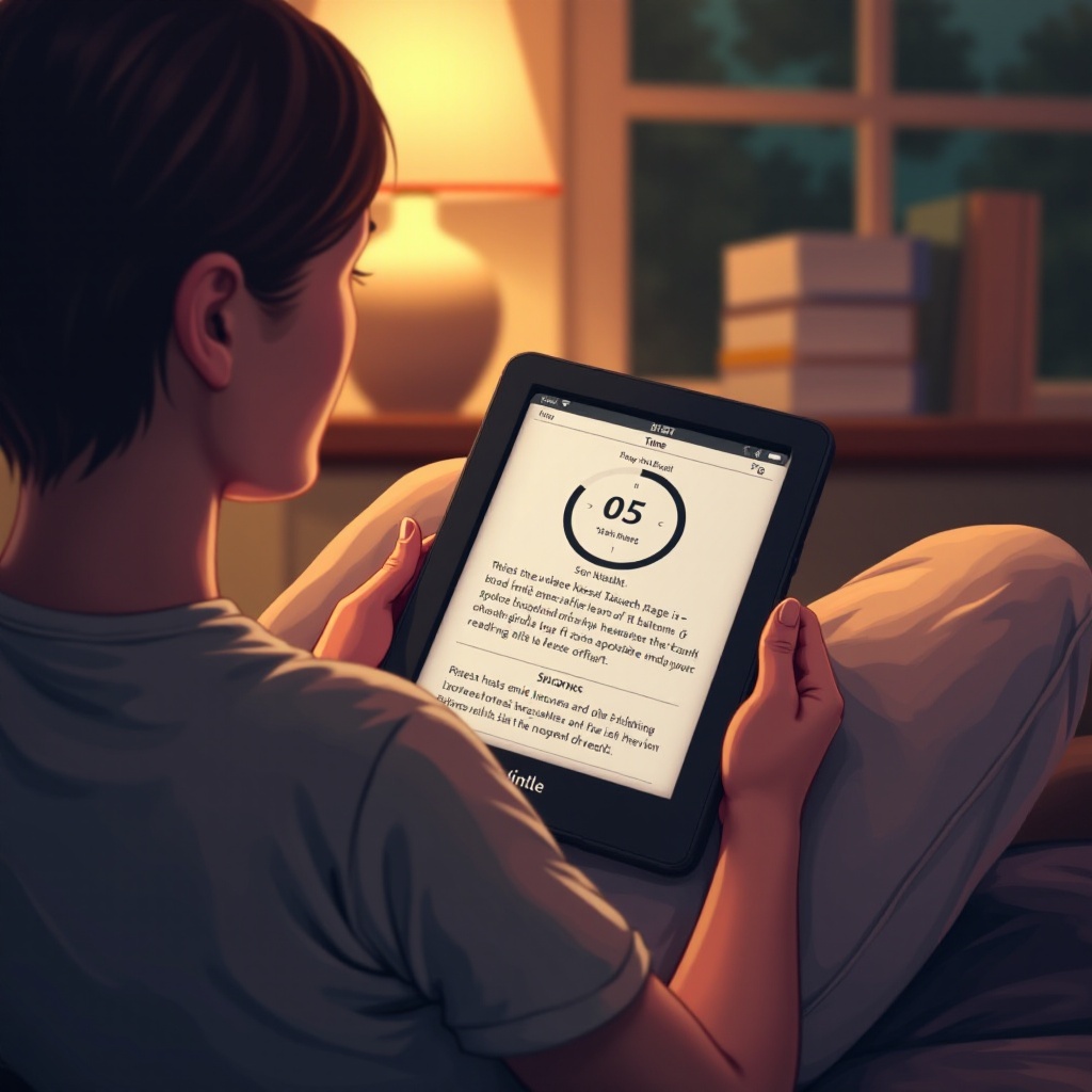 킨들이 얼마나 오래 읽었는지 보여주나요